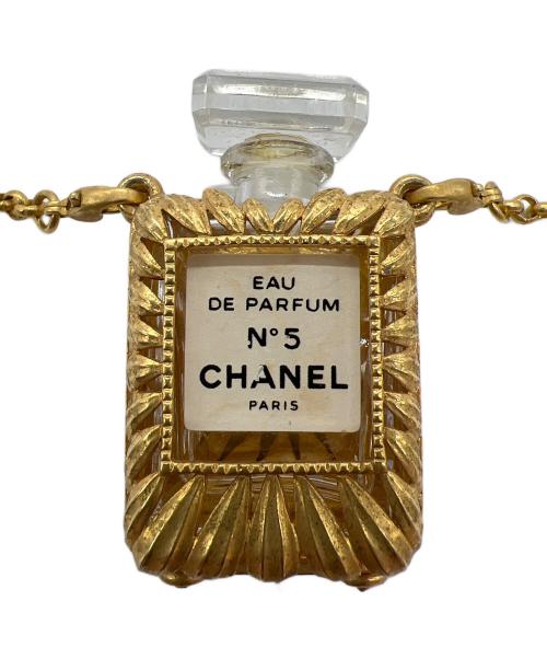 ボトルCHANEL（シャネル）ボトルCHANEL (シャネル) 香水ケースネックレス ゴールドの古着・服飾アイテム