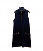 FENDIフェンディ）の古着「ノースリーブ・キャミソールワンピース」｜ネイビー