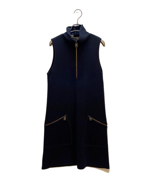 FENDI（フェンディ）FENDI (フェンディ) ノースリーブ・キャミソールワンピース ネイビー サイズ:40の古着・服飾アイテム