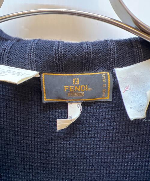 FENDI（フェンディ）FENDI (フェンディ) ノースリーブ・キャミソールワンピース ネイビー サイズ:40の古着・服飾アイテム