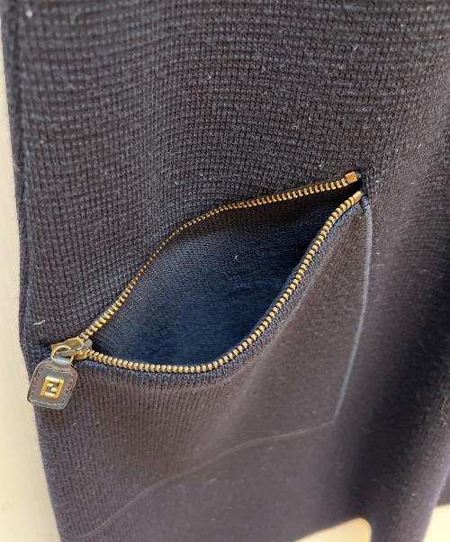 FENDI（フェンディ）FENDI (フェンディ) ノースリーブ・キャミソールワンピース ネイビー サイズ:40の古着・服飾アイテム