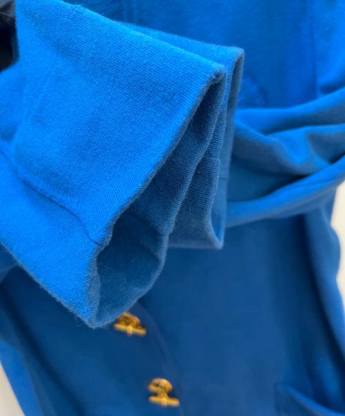 HERMES（エルメス）HERMES (エルメス) 厚手カーディガン ブルー サイズ:Mの古着・服飾アイテム