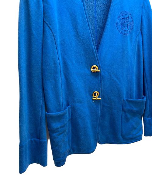 HERMES（エルメス）HERMES (エルメス) 厚手カーディガン ブルー サイズ:Mの古着・服飾アイテム