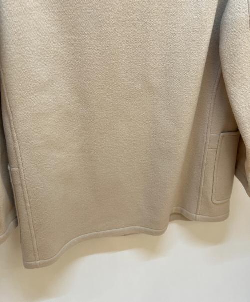 HERMES（エルメス）HERMES (エルメス) アピベルトノーカラーショートコート ベージュ サイズ:40の古着・服飾アイテム