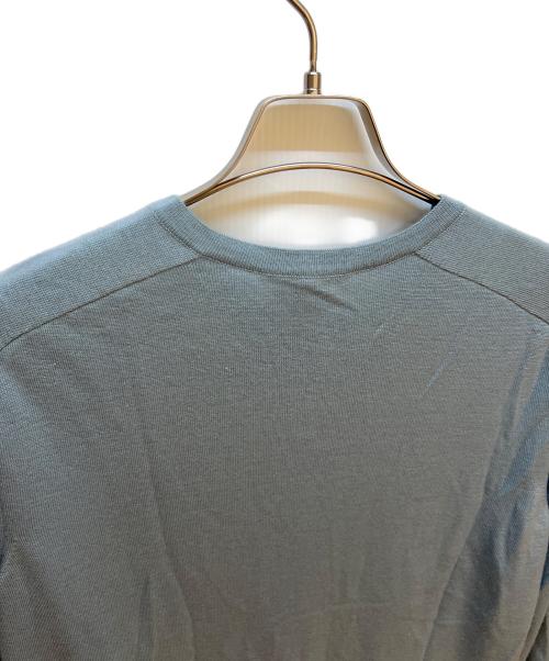 HERMES（エルメス）HERMES (エルメス) 薄手カーディガン スカイブルー サイズ:38の古着・服飾アイテム