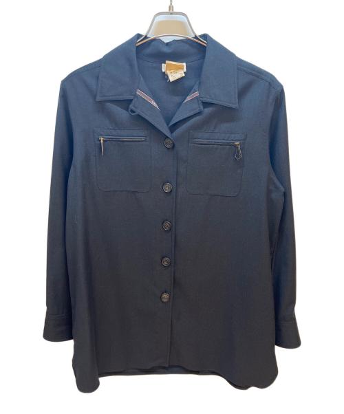 HERMES（エルメス）HERMES (エルメス) シャツジャケット ブラック サイズ:42の古着・服飾アイテム