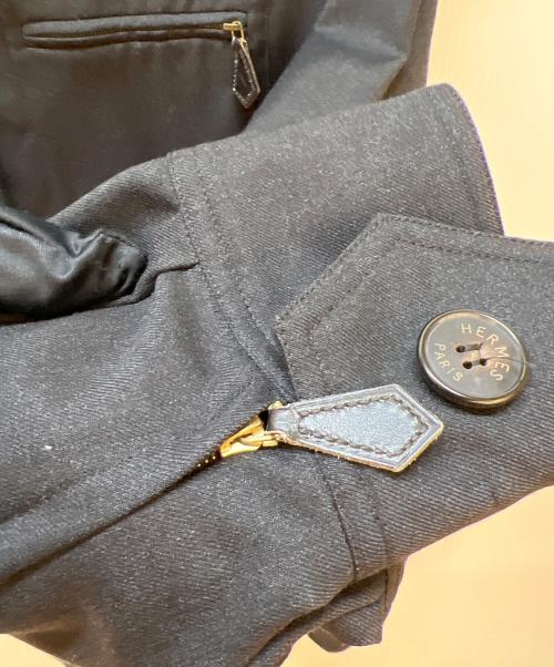 HERMES（エルメス）HERMES (エルメス) シャツジャケット ブラック サイズ:42の古着・服飾アイテム