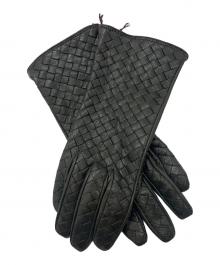 BOTTEGA VENETA（ボッテガベネタ）の古着「レザーグローブ/イントレチャート」｜ブラウン