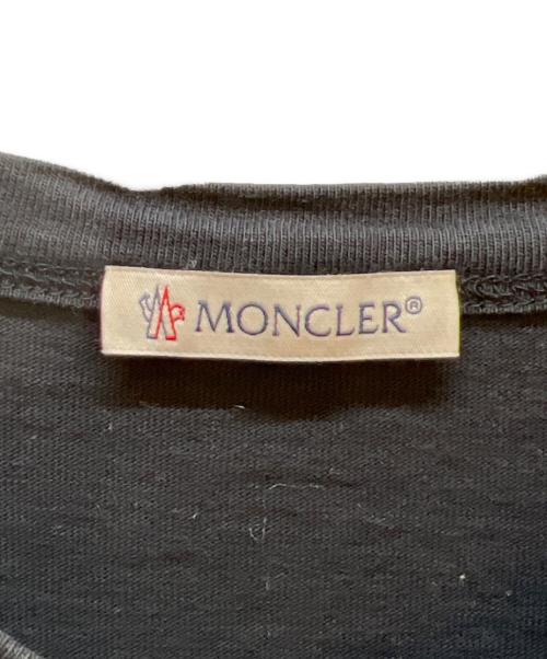 MONCLER（モンクレール）MONCLER (モンクレール) 半袖カットソー ブラック サイズ:Sの古着・服飾アイテム