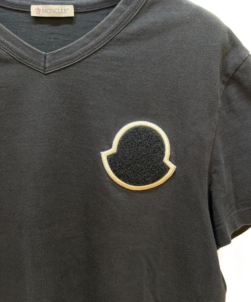 MONCLER（モンクレール）MONCLER (モンクレール) 半袖カットソー ブラック サイズ:Sの古着・服飾アイテム