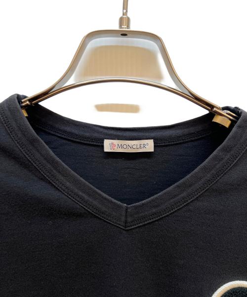 MONCLER（モンクレール）MONCLER (モンクレール) 半袖カットソー ブラック サイズ:Sの古着・服飾アイテム
