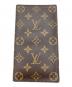 LOUIS VUITTON (ルイ ヴィトン) 長財布/モノグラム・ポルト・シュキエ・カルト・クレディ ブラウン：15000円