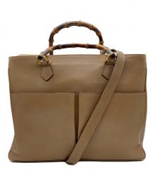 GUCCI（グッチ）の古着「2WAYショルダーバッグ」｜ベージュ