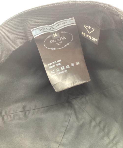 PRADA（プラダ）PRADA (プラダ) キャップ ブラック サイズ:Mの古着・服飾アイテム