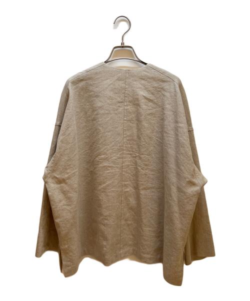 BEARDSLEY（ビアズリー）BEARDSLEY (ビアズリー) テーラードジャケット ベージュ サイズ:Fの古着・服飾アイテム