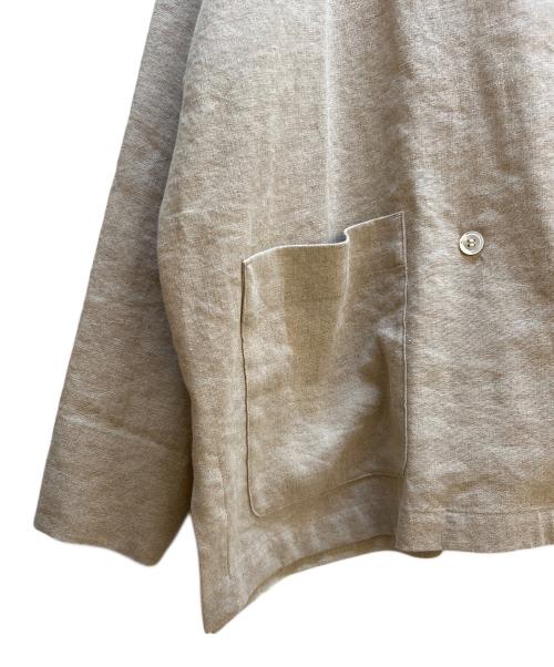 BEARDSLEY（ビアズリー）BEARDSLEY (ビアズリー) テーラードジャケット ベージュ サイズ:Fの古着・服飾アイテム