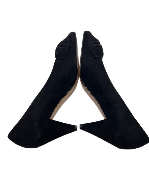 GUCCI（グッチ）GUCCI (グッチ) スウェードパンプス ブラック サイズ:23の古着・服飾アイテム