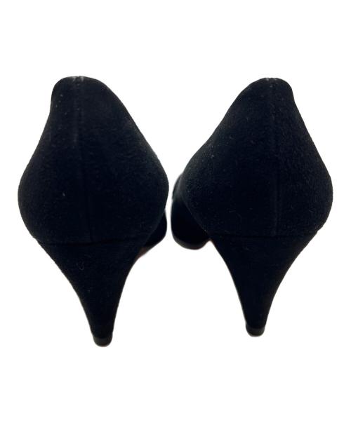 GUCCI（グッチ）GUCCI (グッチ) スウェードパンプス ブラック サイズ:23の古着・服飾アイテム