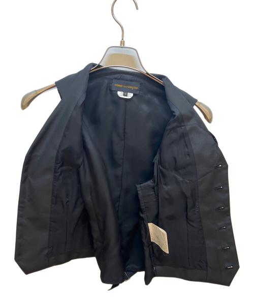 COMME des GARCONS（コムデギャルソン）COMME des GARCONS (コムデギャルソン) ドッキングフラワーベスト ブラック サイズ:Ｓの古着・服飾アイテム