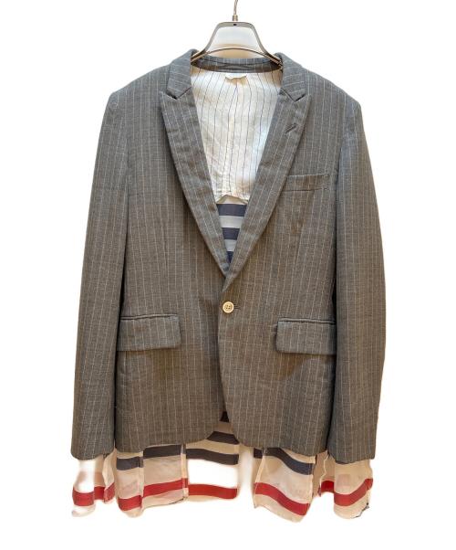 COMME des GARCONS（コムデギャルソン）COMME des GARCONS (コムデギャルソン) テーラードジャケット グレー サイズ:XSの古着・服飾アイテム