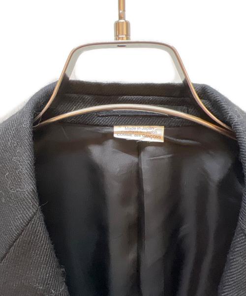 COMME des GARCONS（コムデギャルソン）COMME des GARCONS (コムデギャルソン) デザインチェスターコート ブラック サイズ:XSの古着・服飾アイテム