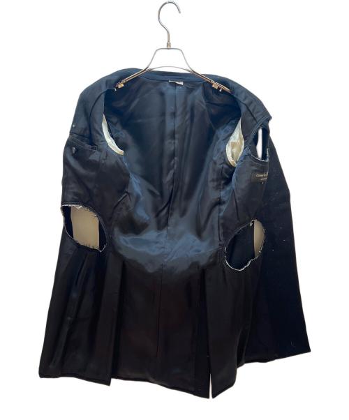 COMME des GARCONS（コムデギャルソン）COMME des GARCONS (コムデギャルソン) デザインチェスターコート ブラック サイズ:XSの古着・服飾アイテム