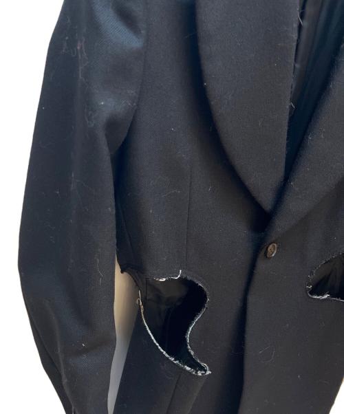 COMME des GARCONS（コムデギャルソン）COMME des GARCONS (コムデギャルソン) デザインチェスターコート ブラック サイズ:XSの古着・服飾アイテム