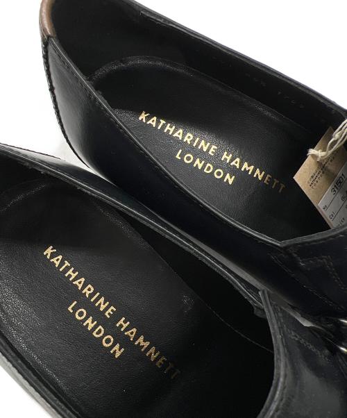 KATHARINE HAMNETT（キャサリンハムネット）KATHARINE HAMNETT (キャサリンハムネット) ビジネスシューズ ブラック サイズ:SIZE 25.5 未使用品の古着・服飾アイテム