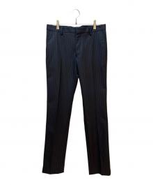 DRIES VAN NOTEN（ドリスヴァンノッテン）の古着「ストライプパンツ」｜ネイビー