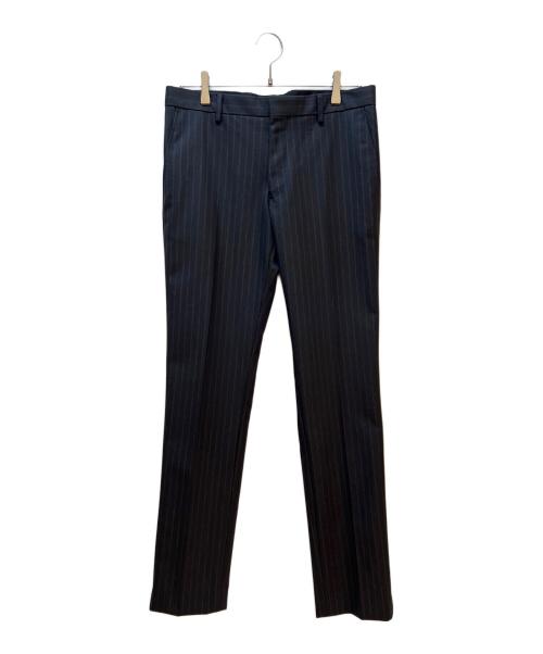 DRIES VAN NOTEN（ドリスヴァンノッテン）DRIES VAN NOTEN (ドリスヴァンノッテン) ストライプパンツ ネイビー サイズ:48の古着・服飾アイテム