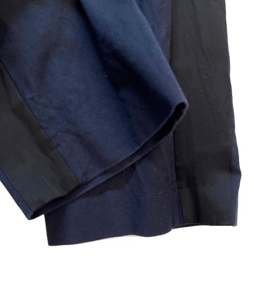 DRIES VAN NOTEN（ドリスヴァンノッテン）DRIES VAN NOTEN (ドリスヴァンノッテン) イージーパンツ ネイビー×ブラック サイズ:48の古着・服飾アイテム