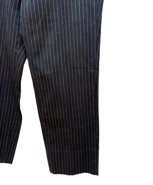 JIL SANDER（ジルサンダー）JIL SANDER (ジルサンダー) ストライプパンツ ブラック サイズ:46の古着・服飾アイテム