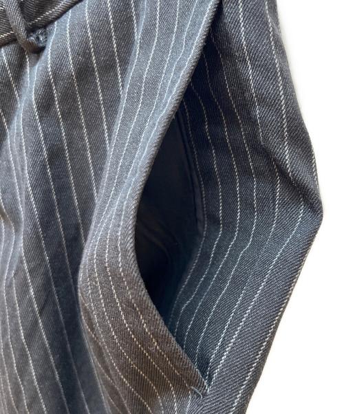 JIL SANDER（ジルサンダー）JIL SANDER (ジルサンダー) ストライプパンツ ブラック サイズ:46の古着・服飾アイテム