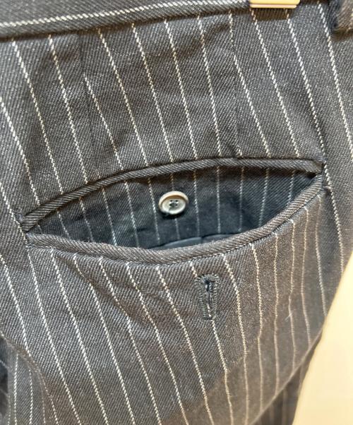 JIL SANDER（ジルサンダー）JIL SANDER (ジルサンダー) ストライプパンツ ブラック サイズ:46の古着・服飾アイテム