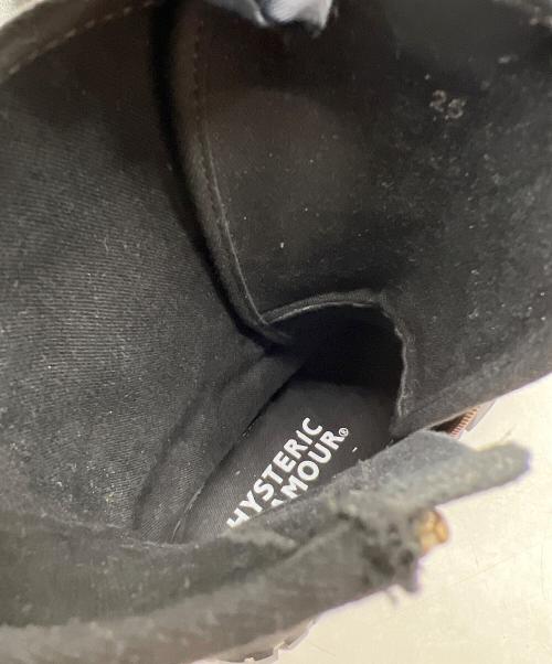 Hysteric Glamour（ヒステリックグラマー）Hysteric Glamour (ヒステリックグラマー) アイレットベルトコンバットスニーカー ブラック サイズ:25の古着・服飾アイテム