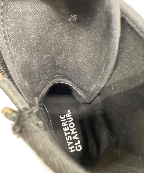 Hysteric Glamour（ヒステリックグラマー）Hysteric Glamour (ヒステリックグラマー) アイレットベルトコンバットスニーカー ブラック サイズ:25の古着・服飾アイテム