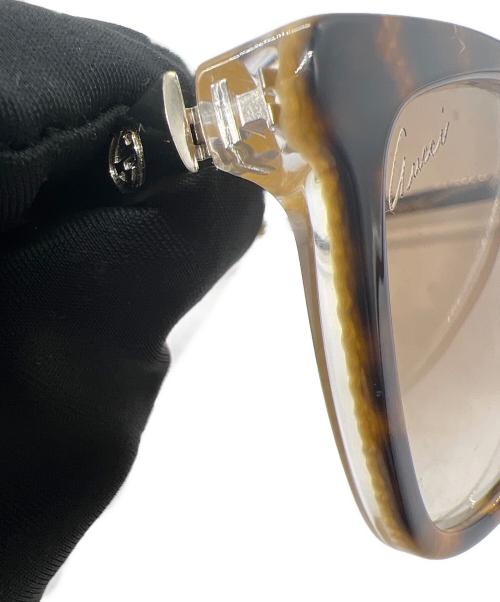 GUCCI（グッチ）GUCCI (グッチ) アイウェア ブラウンの古着・服飾アイテム