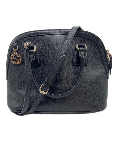 GUCCI（グッチ）GUCCI (グッチ) 2wayハンドバッグ ブラックの古着・服飾アイテム