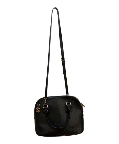GUCCI（グッチ）GUCCI (グッチ) 2wayハンドバッグ ブラックの古着・服飾アイテム