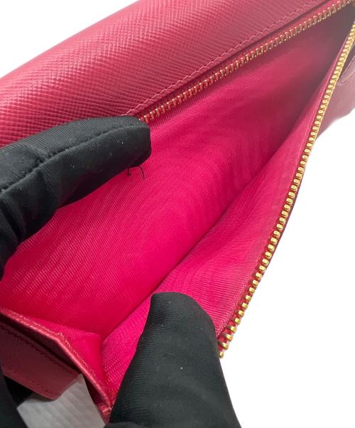 PRADA（プラダ）PRADA (プラダ) サフィアーノリボン長財布 ピンクの古着・服飾アイテム