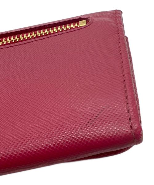 PRADA（プラダ）PRADA (プラダ) サフィアーノリボン長財布 ピンクの古着・服飾アイテム