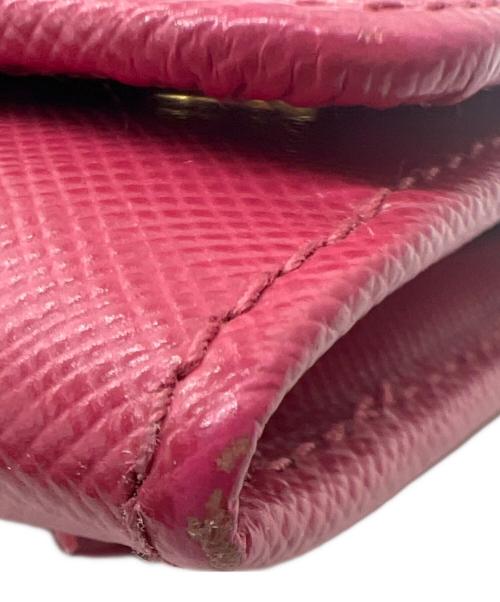 PRADA（プラダ）PRADA (プラダ) サフィアーノリボン長財布 ピンクの古着・服飾アイテム