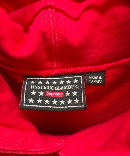 Hysteric Glamour（ヒステリックグラマー）Hysteric Glamour (ヒステリックグラマー) SUPREME (シュプリーム) プルオーバーパーカー レッド サイズ:Lの古着・服飾アイテム