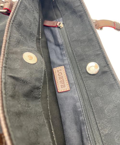 LOEWE（ロエベ）LOEWE (ロエベ) トートバッグ/リピートアナグラム ブラック×グレーの古着・服飾アイテム