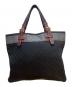 LOEWE (ロエベ) トートバッグ/リピートアナグラム ブラック×グレー：30000円