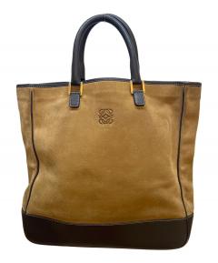 中古・古着通販】LOEWE (ロエベ) ナッパレザートートバッグ ブラウン