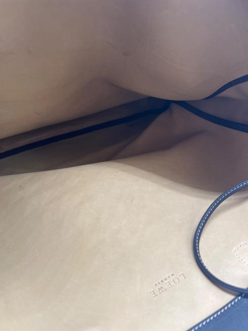 LOEWE（ロエベ）LOEWE (ロエベ) トートバッグ/アナグラム ベージュ×ブラウンの古着・服飾アイテム