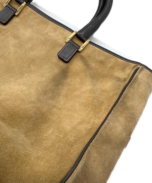 LOEWE（ロエベ）LOEWE (ロエベ) トートバッグ/アナグラム ベージュ×ブラウンの古着・服飾アイテム