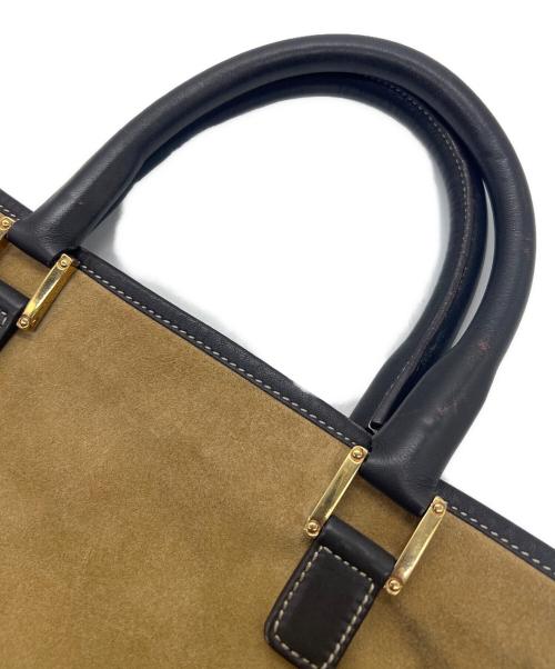 LOEWE（ロエベ）LOEWE (ロエベ) トートバッグ/アナグラム ベージュ×ブラウンの古着・服飾アイテム