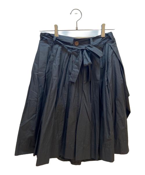 Vivienne Westwood RED LABEL（ヴィヴィアンウエストウッドレッドレーベル）Vivienne Westwood RED LABEL (ヴィヴィアンウエストウッドレッドレーベル) ロゴ刺繍スカート ブラック サイズ:2の古着・服飾アイテム